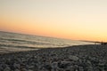 Red sunset on the Black SeaSunset on the Black Sea in Abkhazia Royalty Free Stock Photo