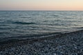 Red sunset on the Black SeaSunset on the Black Sea in Abkhazia Royalty Free Stock Photo