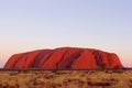 Red sunset colors of Uluru Ayers Rock, Australia