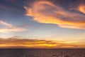 Red sunset over Arafura Sea, Australia