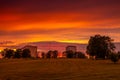 Red Sunset Rolling Meadows illinois