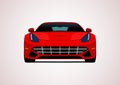Red super car. Royalty Free Stock Photo