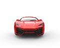 Red Supercar Concept - Studio Shot Royalty Free Stock Photo