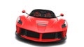Red Supercar - Front Studio View Royalty Free Stock Photo