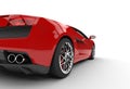 Red Supercar Taillight Closeup Royalty Free Stock Photo