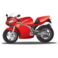 Red Supersport Cartoon Royalty Free Stock Photo