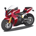 Red Supersport Cartoon Royalty Free Stock Photo