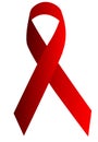 Red Support Ribbon Royalty Free Stock Photo