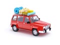 Red SUV adventure Royalty Free Stock Photo