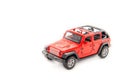 Red suv toy car jeep Royalty Free Stock Photo