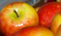 Red sweet apples close-up Royalty Free Stock Photo