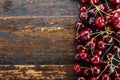 Red sweet cherries on the table Royalty Free Stock Photo