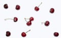 Red sweet cherry isolated on white background 1 Royalty Free Stock Photo