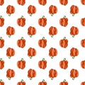 Red sweet peppers repeating pattern Royalty Free Stock Photo