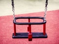 red swing for children Royalty Free Stock Photo