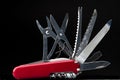 Red swiss knife Royalty Free Stock Photo