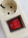 red switch button Royalty Free Stock Photo