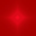 Red symmetrical halftone circle pattern background - vector graphic design from circles in varying sizes