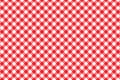 Red tablecloth diagonal background seamless pattern