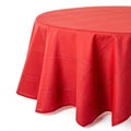 Red tablecloth isolated on white background Royalty Free Stock Photo