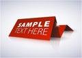 Red tag for important information Royalty Free Stock Photo