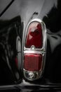 Red tail light of a classical vintage car Royalty Free Stock Photo