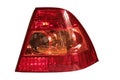 The red taillight of the car on a white background Royalty Free Stock Photo