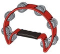 Red tambourine