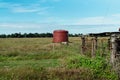 A Red Tank Stand Royalty Free Stock Photo