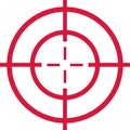 Red target - cross hair Royalty Free Stock Photo