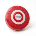 A red target with a white center that says \'Target Royalty Free Stock Photo