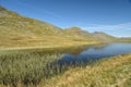 Red Tarn beneath Crinkle Crags, Lake District Royalty Free Stock Photo