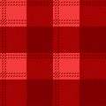 Red Tartan Check Plaid seamless patterns Royalty Free Stock Photo