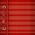 Red tartan cover for album Royalty Free Stock Photo