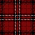 Red Tartan Plaid Seamless Scottish Pattern Royalty Free Stock Photo