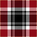 Red Tartan Plaid Seamless Scottish Pattern Royalty Free Stock Photo