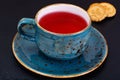 Red Tea in Beautiful Cup Royalty Free Stock Photo