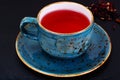 Red Tea in Beautiful Cup Royalty Free Stock Photo