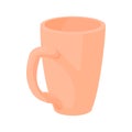 Red tea cup icon, cartoon style Royalty Free Stock Photo