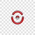 red team icon sign and symbol. red team color icon for website design and mobile app development. Simple Element from pokemon go