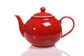 Red teapot Royalty Free Stock Photo