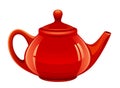 Red teapot Royalty Free Stock Photo