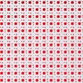 Red tech modern arabic pattern with squares