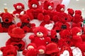 Red teddy bears