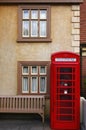 Red telephone booth Royalty Free Stock Photo