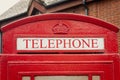 Red telephone booth in London Royalty Free Stock Photo