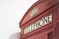 Red telephone booth in London Royalty Free Stock Photo