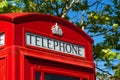 Red telephone box Royalty Free Stock Photo