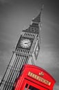 Red telephone box and Big Ben, London UK Royalty Free Stock Photo