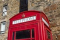 Red Telephone Box in Dean Village, Edinburgh